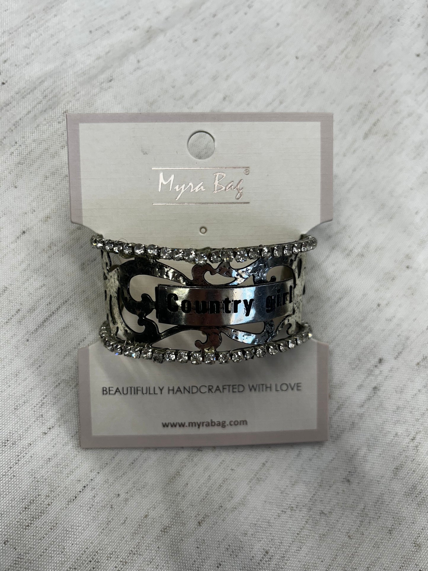S-7664 “Country girl” chrome and diamond cuff