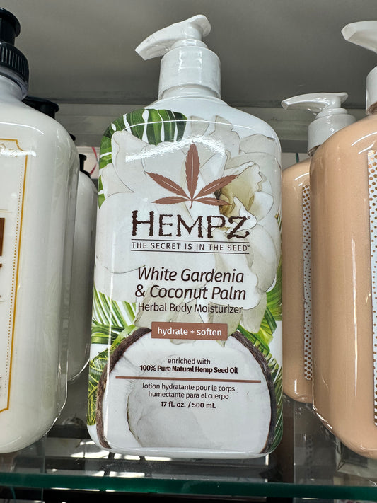 HEMPZ white gardenia and coconut palm